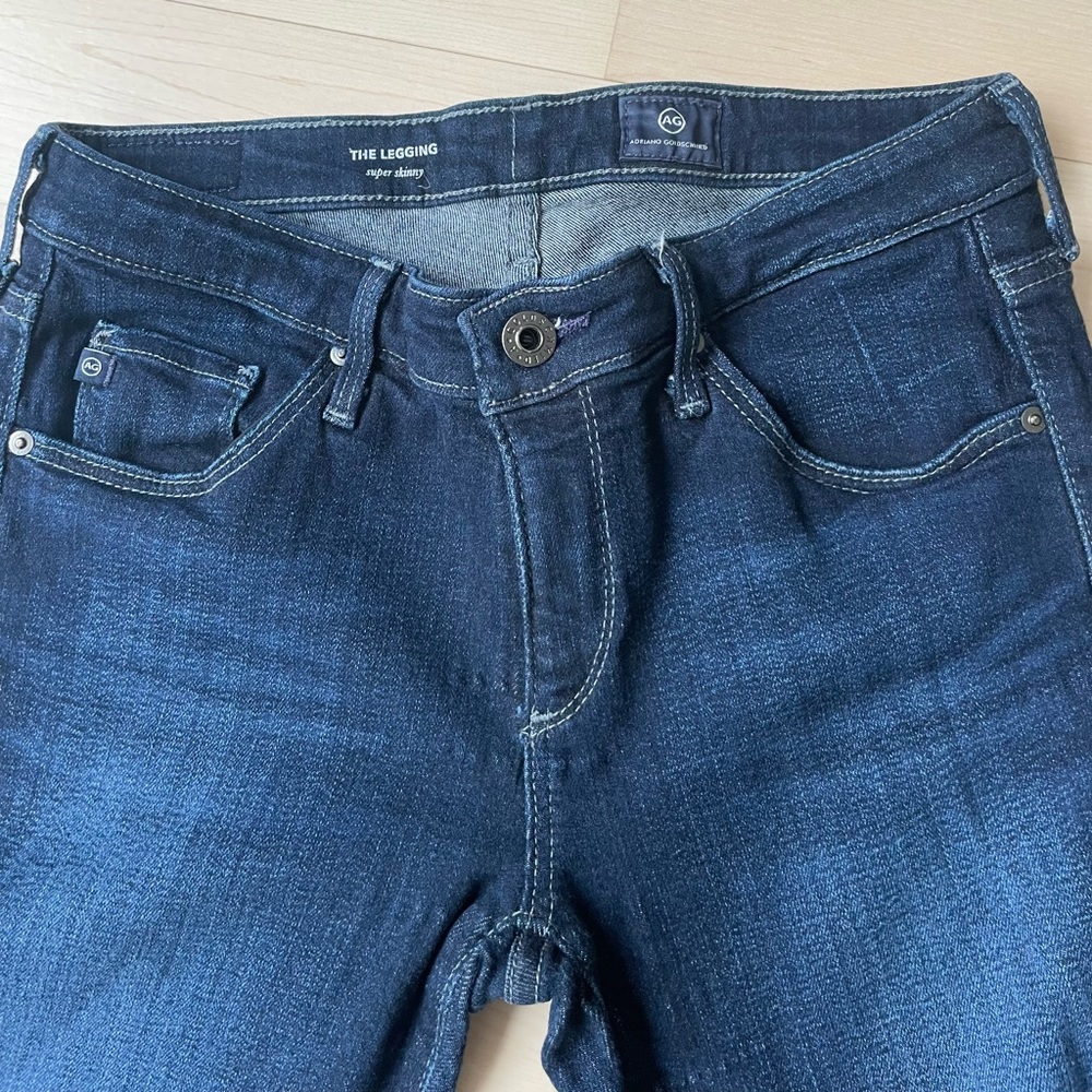 AG dark blue denim jeans